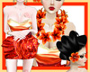 THAI ORANGE DRESS SET