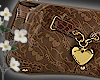 ! brown leather purse