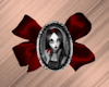 Lady Red Bow Cameo