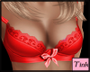 basic red bra