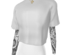 zWHITE TEE W TAT F