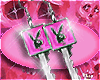 pb key earrings