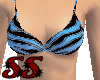 B/BL zebra bikini top