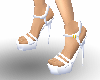 White Too-Strap Sandals