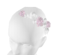 Purple floral headpiece