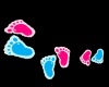 &; Baby Feet Decal &;