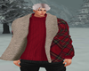 coat winter red