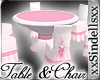 *Pink* Table & Chairs