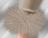 ⓨBeige Fur Anklet