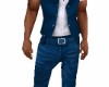 Blue Jeans/vest/shirt