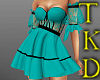 Corset Dress in Teal