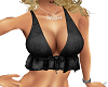 Black Jean Halter Top