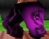 purpleblack dragon pants