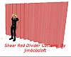 Red Divider Curtains