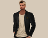 Black Blazer Tan Shirt