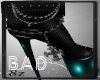 Black/Teal Shoes
