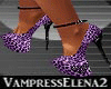 Purple Leopard Heels