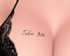 John 3:16 tattoo black s