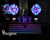 neon birthday gift table
