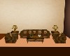Brown sofa set