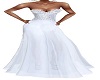 White strapless gown