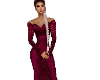 Elegant Wine Gown