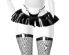 Black skirt with fishnet