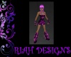 Rave Dress/Boots Purple