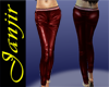 JJ:RED LEATHER PANTS