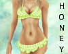 *h* Lime Frill Bikini