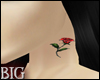 [B] Rose Neck Tattoo