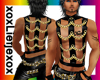 [L] Leather chains Gold