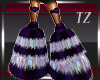 Silver Purple Rave Boots