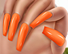 🤍 Orange Nails Real