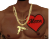 Mecca Heart Chest Tattoo