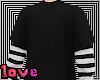 skater stripe black top