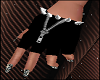 Black Metal Biker Gloves