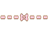 Kawaii pink bow divider