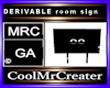 DERIVABLE room sign