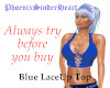 Blue LaceUp Top