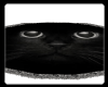 Black Cat Fringe Rug