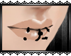 |L| Triple lip piercing