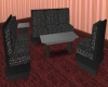 Black n Gray Couch Set