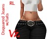 RL D2 Blk Jeans w/tats