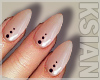 ! Almond Dots Nails
