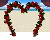 Red Beach Heart Arch