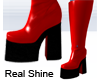 Red Boots with Shine