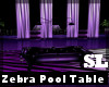 Zebra Pool Table