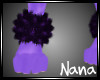 purple fur anklet R