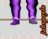 purplesilver boots